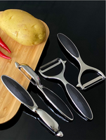 Handmatige metalen zinklegering boogvormige handgreep roestvrijstalen mes keuken schilmesje makkelijk schoon te maken ontwerp fruit groente >20 stuks