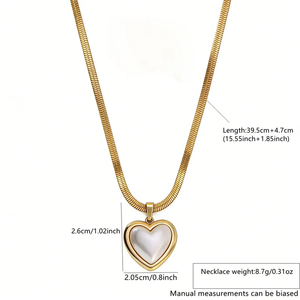 Collar con Forma de Corazón 3D Chapado en Oro de 18K y Acero Inoxidable 304 para Mujer, Estilo Simple para Uso Diario, Joyería de Moda - Product Image 6