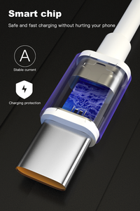 Cáp sạc nhanh USB C Type-C 6A 65W Super Flash VOOC 3.0, cáp dữ liệu sạc nhanh cho OPPO Realme Find R17 Reno - Product Image 5