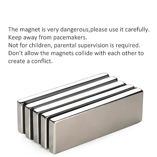 Ímãs permanentes N35 N52 barra magnética super forte ímã de bloco de neodímio