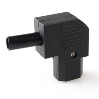Adaptador de Cobre LZ-14-T2R 10A 250V IEC 320, Conector C14 en Ángulo a C13 para PC