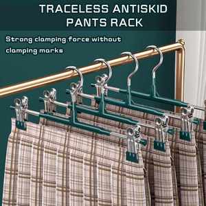 Multi Stackable Durable Space Saving Metal Skirt Hangers for Skirts and Pants with Clips Wardrobe Use - Product Image 3