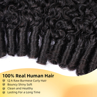 Paquetes de Cabello Natural Rizado Birmano 100% Virgen, Ondulado, para Venta al por Mayor