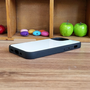 เคสโทรศัพท์พลาสติกใส PC ยางสีดำสำหรับ iPhone 13 14 & 15ซีรีส์ถ่ายโอนความร้อนได้2D ตามต้องการ - Product Image 4