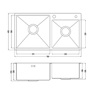 Proveedor directo de fábrica hecho a mano de acero inoxidable cocina profundo resistente <span class=keywords><strong>fregadero</strong></span> de la cocina - Product Image 4