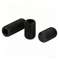 Vis sans tête à six pans creux en acier inoxydable SS304 SS316, classe 8, DIN913 DIN916 M3-M20, à pointe plate et conique