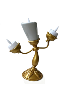Vente en gros - La Belle et la Bête - Lumière - Candelabre LED - Figurine en résine - Porte-bougie décoratif personnalisable pour collectionneurs - Product Image 5