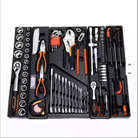 Coffret d'outils pliable à trois couches en acier au chrome-vanadium, ensemble de 85 pièces pour réparation manuelle et mécanique, jeu de douilles OEM, garantie 3 ans