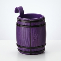 Verre à liqueur en forme de baril de 25ml avec crochet pour whisky poney rhum en plastique PP-PS