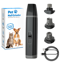 Coupe-ongles rechargeable silencieux et écologique pour chiens et chats, en plastique, ensemble de coupe-ongles pour animaux de compagnie