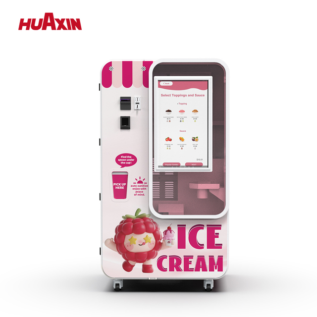 Ice Cream Vending Machine Commercial Sale Smoothie Distributeur Automatique Food Snack Making Ice Cream Vending Machine