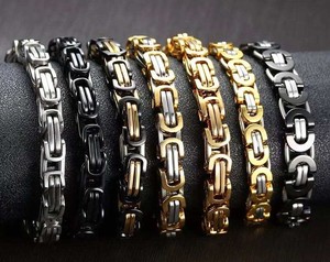 Collier Byzantin en Acier Inoxydable Doré BMZ 2025 Nouvelle Mode Largeur 4/6/8/10/12mm - Product Image 2