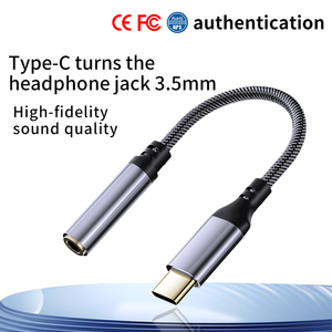 Tipo C a 3.5mm cavo femmina <span class=keywords><strong>Aux</strong></span> Audio <span class=keywords><strong>adattatore</strong></span> per cuffie con convertitore di Chip Taiwan ampiamente usato cavo di alimentazione nuovo di zecca - Product Image 2