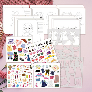 2025 popolare riutilizzabile apprendimento adesivo libro personalizzato ragazze pittura adesivi all'ingrosso personalizzati per bambini adesivi giocattolo per l'apprendimento - Product Image 5