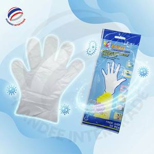 ถุงมือพลาสติกใสยี่ห้ออีเกิ้ล สำหรับเตรียมอาหาร ผลิตจากวัสดุ HDPE ใช้งานง่ายและสวมใส่กระชับกับมือ - Product Image 1