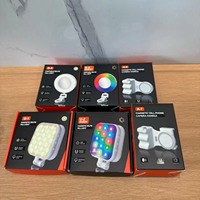 Anneau lumineux LED RGB à clipser pour téléphone, lumière d'appoint pour selfie, 3 températures de couleur, luminosité réglable, miroir de maquillage HD