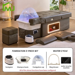 เตียงนวดสระผม เก้าอี้ทำเล็บและอ่างล้างเท้า เก้าอี้สปาญี่ปุ่นสำหรับทำสปาผม - Product Image 5