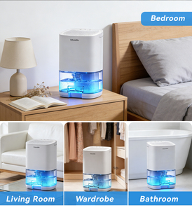 Mini <span class=keywords><strong>d</strong></span>éshumidificateur portable <span class=keywords><strong>pour</strong></span> armoire 350 ml/jour, <span class=keywords><strong>extracteur</strong></span> <span class=keywords><strong>d</strong></span>'<span class=keywords><strong>humidité</strong></span> semi-conducteur 1,3 kg, petit éliminateur <span class=keywords><strong>d</strong></span>'<span class=keywords><strong>humidité</strong></span> - Product Image 5