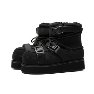Botas de nieve para hombre, botas de invierno acolchadas de algodón grueso, zapatos protectores cálidos para hombre, mocasines de suela gruesa, zapatos de lona de algodón de caña alta - Product Image 5