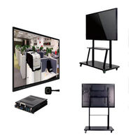 Tableau interactif intelligent infrarouge multi-touch 10/20 points Ultra 4K 75 pouces, fréquence de rafraîchissement 120 Hz, processeur quadricœur, système d'exploitation Android/Windows, 4 Go/8 Go de RAM