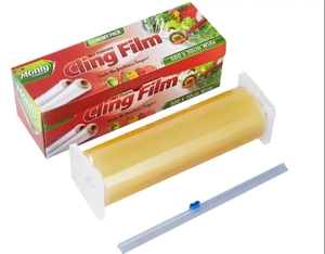 Filme Plástico <span class=keywords><strong>PVC</strong></span> para Embalagem de Alimentos, Preço de Fábrica, Mantém Fresco, Rolos de Filme <span class=keywords><strong>Stretch</strong></span> de 30CMX30M - Product Image 2