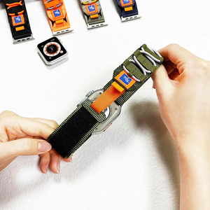 Bracelet en nylon tissé ShanHai Sport pour Apple Watch Ultra Band 49mm 45mm 42mm <span class=keywords><strong>44</strong></span> <span class=keywords><strong>mm</strong></span> Bracelet <span class=keywords><strong>IWatch</strong></span> Series 10 9 7 6 5 4 8 <span class=keywords><strong>Se</strong></span> Bandes - Product Image 6