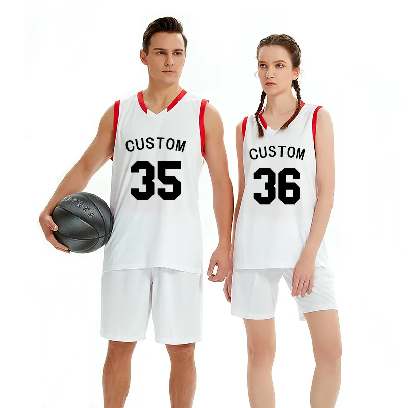 Ensemble de basket-ball en Jersey pour hommes, vêtements de sport de haute qualité et personnalisés avec numéros personnalisés