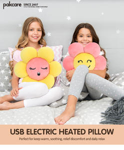 Almohada <span class=keywords><strong>de</strong></span> Flores Eléctrica USB <span class=keywords><strong>de</strong></span> Felpa Suave <span class=keywords><strong>y</strong></span> Cómoda, Alivio del <span class=keywords><strong>Dolor</strong></span>, Ayuda para Dormir para la <span class=keywords><strong>Cabeza</strong></span> - Product Image 3