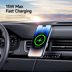 Support de <span class=keywords><strong>chargeur</strong></span> de voiture sans fil magnétique avec clip, charge rapide 15W, support pour grille d'aération, compatible avec <span class=keywords><strong>iPhone</strong></span> Samsung OJD-V2 - Product Image 4