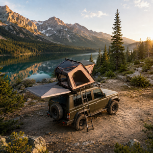 Tentes de toit en aluminium avec vue panoramique, tente de camping imperméable à ouverture rapide pour 4 personnes, pour SUV tout-terrain - Product Image 2
