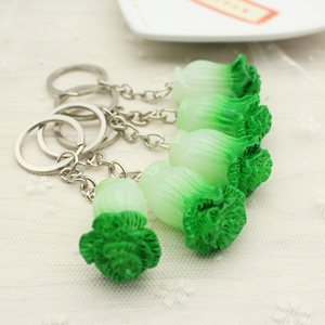 สินค้าขายดี พวงกุญแจผักกาดหอมจีน PVC คุณภาพสูง ยี่ห้อ NK แบบพกพา  รับทำสีตามสั่ง พิมพ์ลาย UV ของขวัญชิ้นเล็ก - Product Image 4
