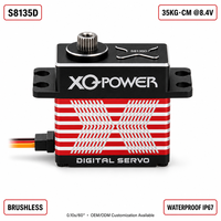 Servomoteur numérique sans balais XQ-S8135D 35 kg à couple élevé, engrenages en acier inoxydable, étanche, boîtier en aluminium CNC, 8,4 V, pour UAV, vente en gros OEM