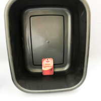 Bassin de lavage de la vaisselle, capacité de 10.5l, meilleur bac à aliments, filtre d'évier, tube épais rectangulaire, en plastique
