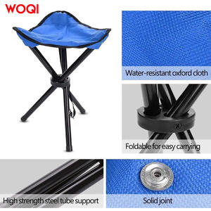 เก้าอี้แคมป์ปิ้งพับได้ Woqi น้ำหนักเบา ทำจากอลูมิเนียม ขาตั้ง 3 ขา ขนาดเล็ก สำหรับใช้ในสวน - Product Image 5