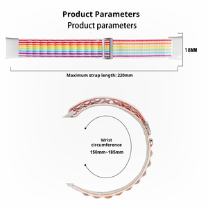 Yeni trend alp döngü hafif hafif metal G kanca döngü kayışı naylon akıllı saat mi band xiaomi 7 pro için - Product Image 5