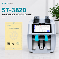 Machine à compter l'argent avec imprimante, écran tactile, compteur de billets, validateur de billets/billets de banque/monnaie Contadoras De Billetes3820