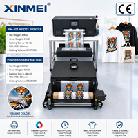 Imprimante DTF XINMEI A3 pour T-shirts et casquettes, contrôle par écran tactile, impression 33 cm, tête XP600, imprimante DTF A3