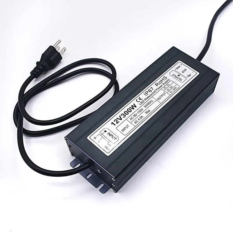 Free Sample OEM Waterproof AC DC 5V 12V 24V 10A 15A 20A 30A Switching Power Supply for LED Outdoor Light