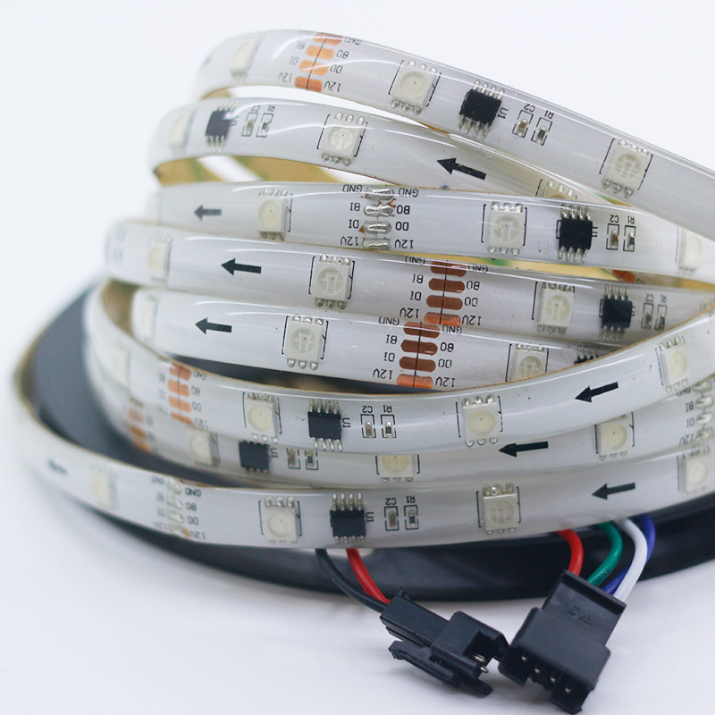 12V TM1934 TM1935 IC RGB Pixel LED Strip 5050 SMD Digital Pixel Flexible 1 IC Control 3 RGB Strip Pixel Light Addressable Strip