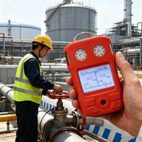 Détecteur de gaz multi-gaz portable IP68 étanche 2 en 1 O2 CO H2S LEL, sécurité industrielle, certifié ATEX, rechargeable