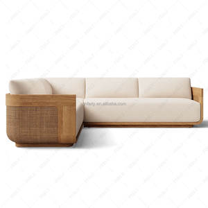 أريكة FERLY العصرية ذات التصميم الإبداعي الفاخر، أريكة قماشية بذراع أيسر على شكل حرف L، مناسبة للفنادق والفيلات والنوادي، يمكن تخصيصها - Product Image 3