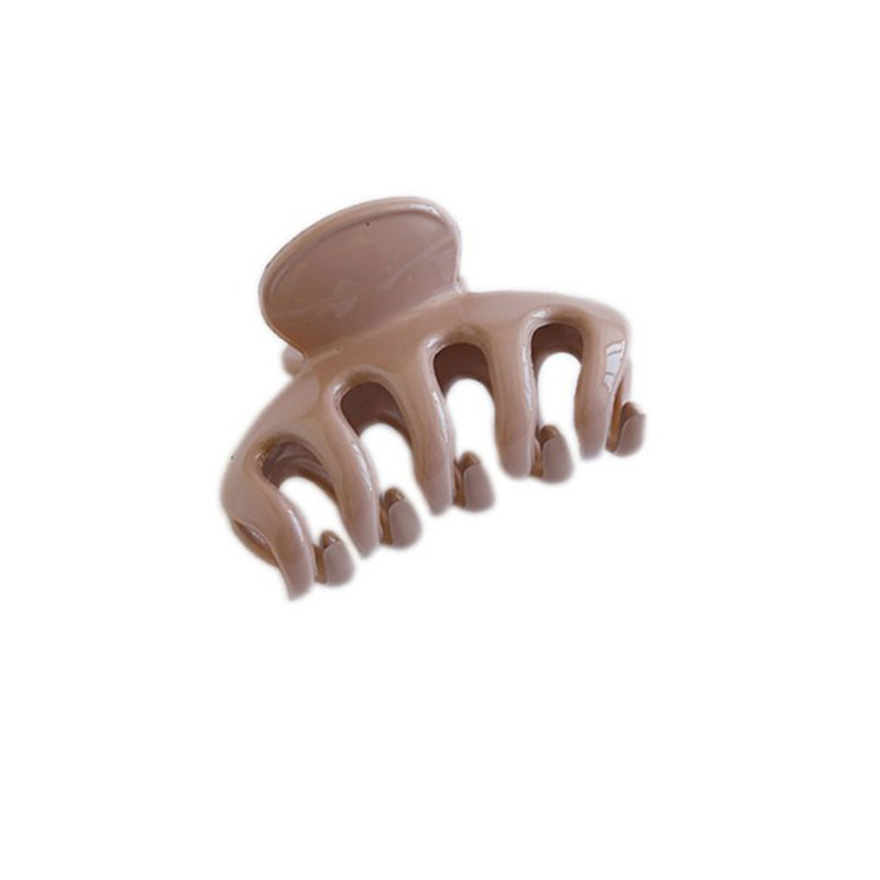 Solid Color Plastic Acrylic Resin Hair Claws Fashion Simple Lady Hair Claw Accessories