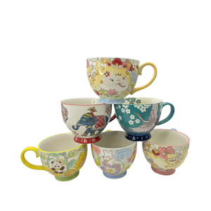 Factory Custom Indian Style 500ml Hand-painted <b>Ceramic</b> <b>Mug</b> Elephant Patterned Tea Soup Cup Personalized Coffee Cups - Product Image 6