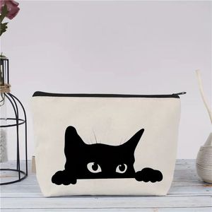 Pochette zippée en coton écologique, sac de rangement multi-usages, impression personnalisée, approvisionnement en gros pour accessoires de voyage - Product Image 5