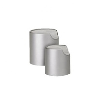 Snelle levering plastic schijfdeksel op voorraad Aluminium PP drukknopdeksel voor cosmetische verpakkingen bulkbestelling