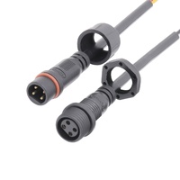 Barre lumineuse DC Power Output Étanche LED Fil Harnais Moulé 4 Broches Mâle Femelle Prise Électrique M16 Moulé 20/22/24 AWG Câble