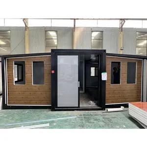 Beweegbare Opvouwbare Uitbreiding Huis Gebouw 2 Slaapkamer Draagbare Modulaire Huis China Verzending 20ft 40ft Uitbreidbaar Vouwhuis