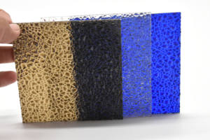 Panel de Techo de <span class=keywords><strong>Policarbonato</strong></span> Sólido Bronceado con Relieve de Diamante Transparente y Económico, Láminas de <span class=keywords><strong>Policarbonato</strong></span> con Relieve - Product Image 4