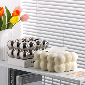 กล่องใส่กระดาษทิชชูเซรามิกแบบรักษ์โลก ดีไซน์ร่วมสมัย สำหรับโต๊ะในรถยนต์ พร้อมที่ใส่กระดาษเช็ดปาก เหมาะสำหรับงานเลี้ยงสุดหรู - Product Image 6