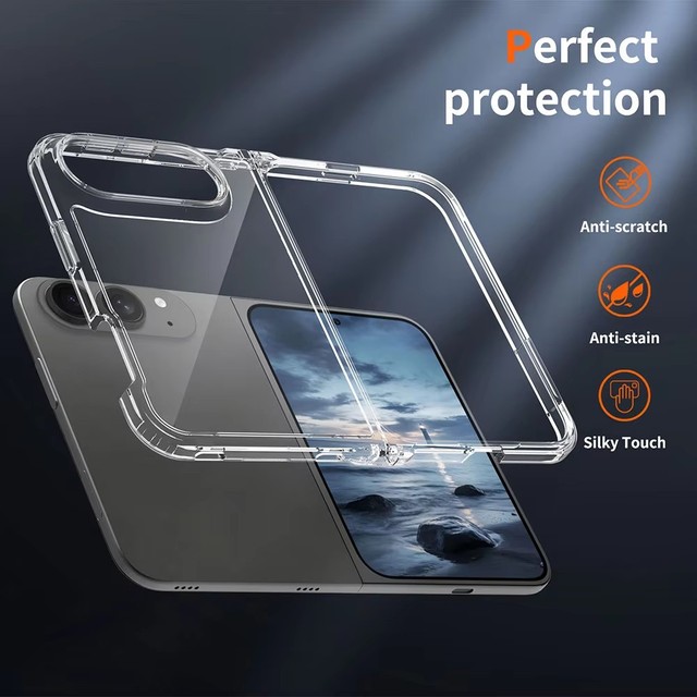 New Products 2.0MM Thick Clear Case with Flexible TPU Acrylic Anti-scratch Phone case for iPhone 18 Fold Non Yellowing Case